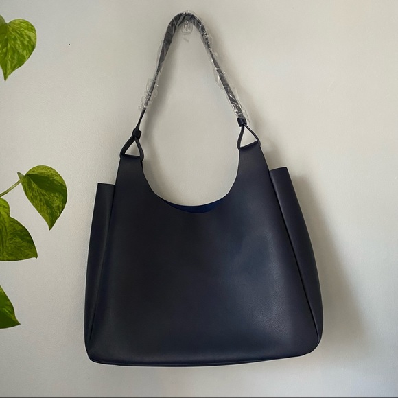Neiman Marcus Handbags - Neiman Marcus Leather Blue Tote Bag